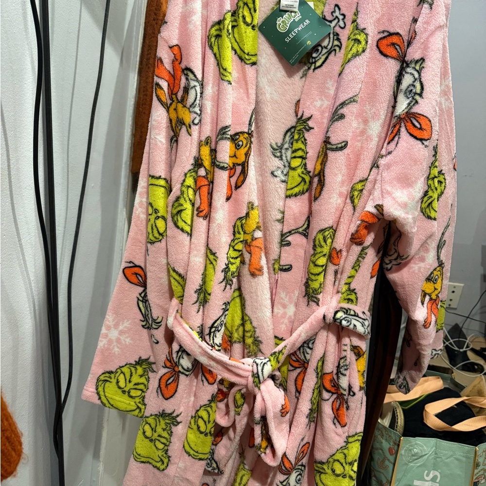 Dr. Seuss Pink Grinch Robe